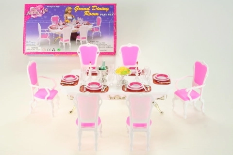 Glorie маса за хранене с аксесоари за кукли