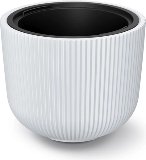 Milly Planter with Removable Insert 39 cm – White Plastic Flower Pot Cover