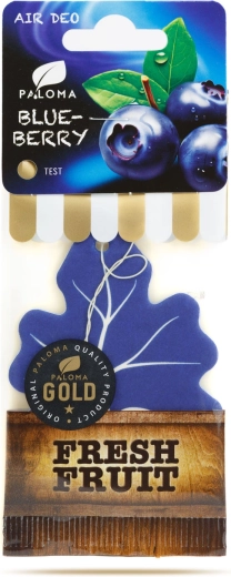 Paloma Gold Fresh Fruit Blueberry Car Air Freshener