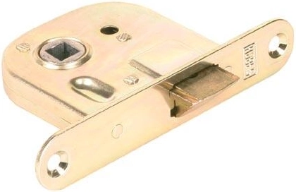 Mortise interior passage lock right, backset 72 mm, case depth 60 mm, white zinc