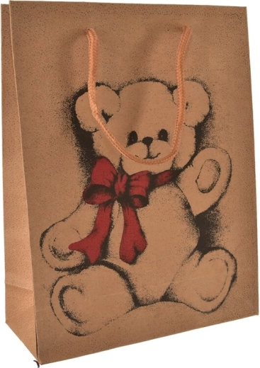 Gift paper bag with bear motif 15 × 6 × 20 cm