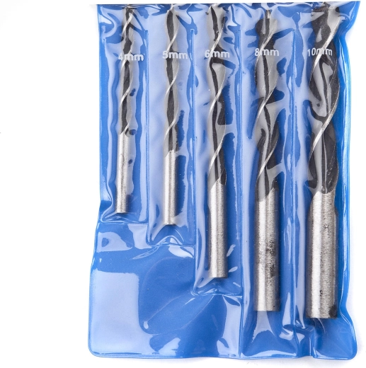 Wood drill bit set 4–10 mm, 5 pieces