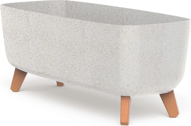 Gracia Case Eco Wood Planter 58 cm white