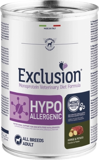 Exclusion Hypoallergenic консерва за кучета конско месо и картофи 200 г