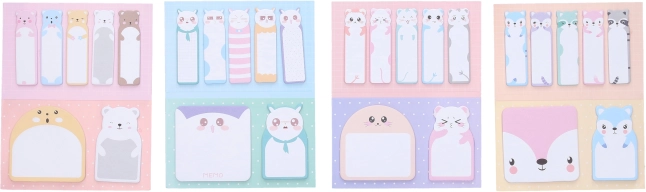 Самозалепващ бележник с животни