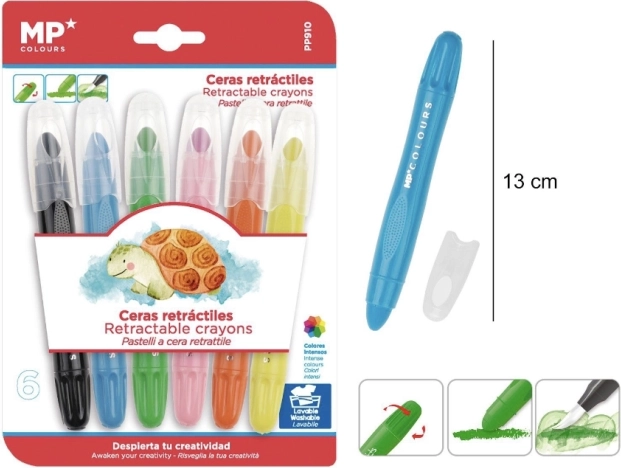 Twist-Out Crayons - 6 Colors