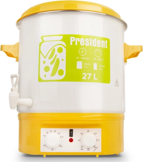 President electric canning pot 27 L with tap