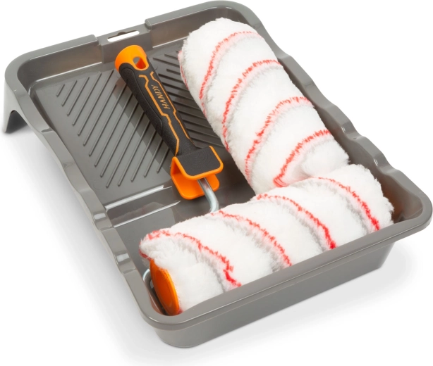 Painting Roller Set with Scraper – 4 Pieces