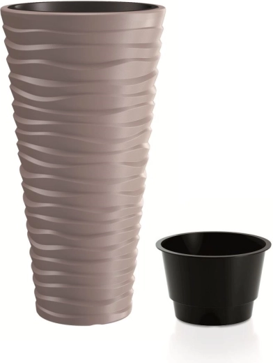 Саксия Prosperplast Sand Slim mocca 54 л