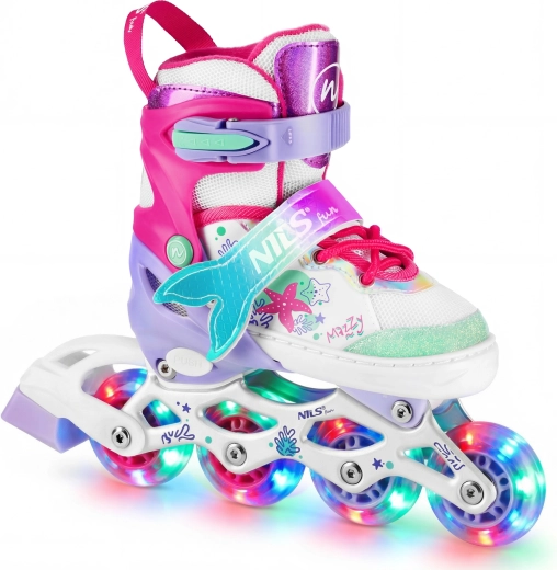 Детски кънки 4 в 1 с LED колелца NILS Fun Mazzy – S(31-34)