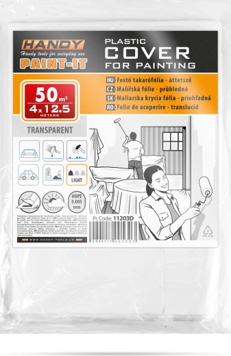 HDPE Painter's Protective Film 4 × 12.5 m