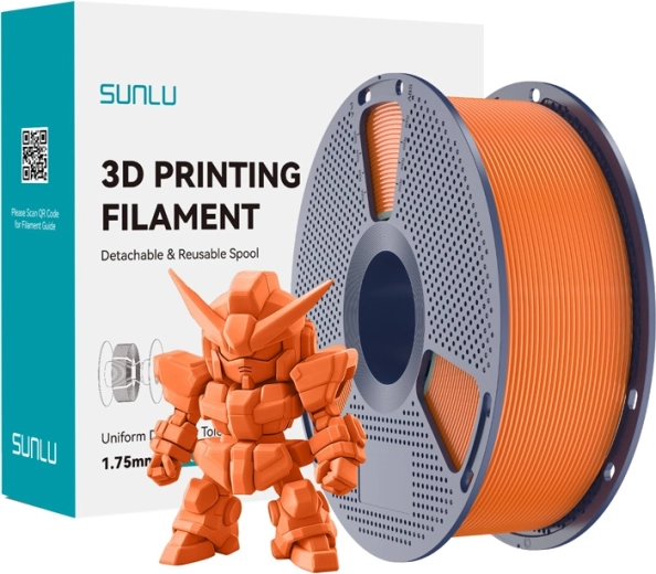 Sunlu PLA+ 2.0 филамент про за 3D печат 1,75 мм – слънчево оранжев
