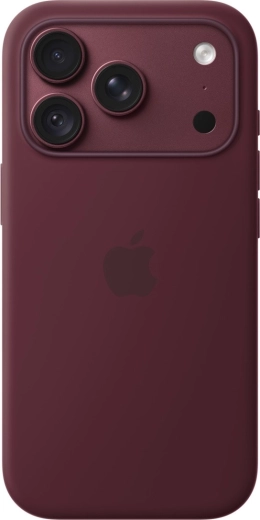 Силиконов калъф с MagSafe за Apple iPhone 18 Pro, винен