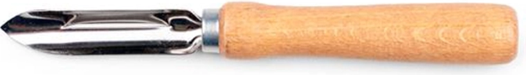Potato peeler with wooden handle TORO, lacquered 16 cm