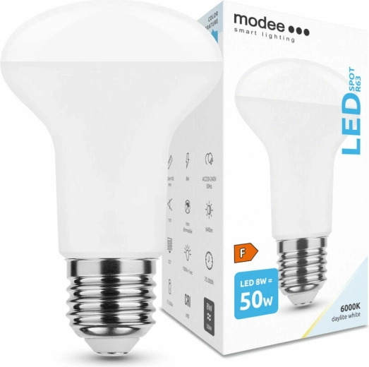 LED bulb E27 8W cool white MODEE Smart Lighting R63