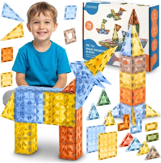 Магнитен конструктор Ricokids XL 70+ части