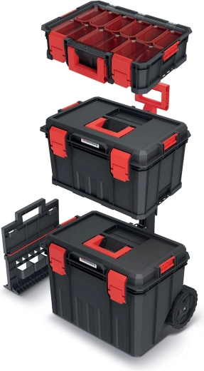 Set of Tool Cases and Organizer Modular Solution Kistenberg, Black