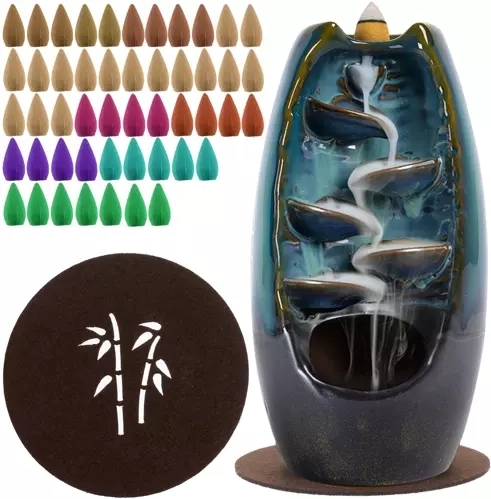 Керамичен ароматен комин за конуси със заден поток