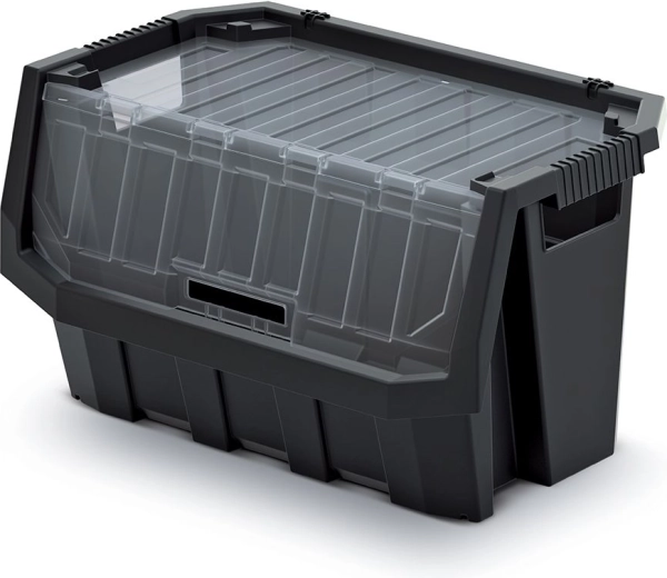 Plastic Storage Box Truck Max Plus 60 l, Black
