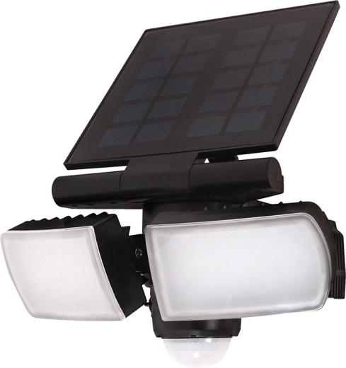 Solight LED solar outdoor floodlight with sensor, 8 W, 600 lm, black