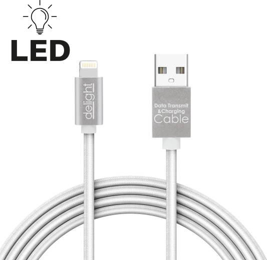 Lightning Data Cable for iPhone with LED Connector