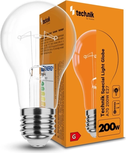 Специална крушка A70 200 W E27 топло бяла