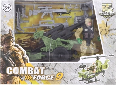 Военен комплект с оръдие за деца