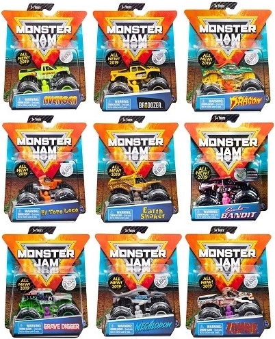 Monster Jam колекционерски метален модел на monster truck 1:64, асортимент