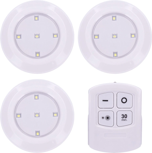 Solight LED светлини с дистанционно управление 3× 50 lm, таймер, на батерии