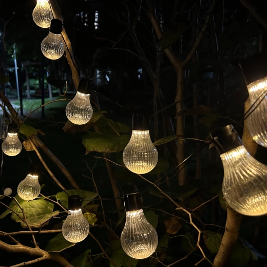 Соларна градинска гирлянда STRIPES 10 LED топло бяла 3,8 м