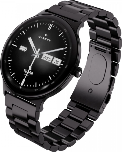 GARETT Quantum Smartwatch black steel