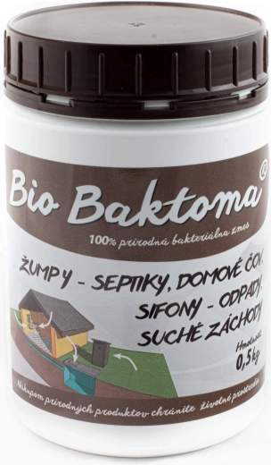 Bio Baktoma бактерии за септични ями, изгребни ями, сифони и ПСОВ 0,5 кг