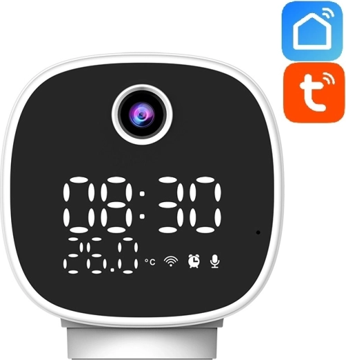 Solight домашна Wi‑Fi камера с нощна светлина и часовник