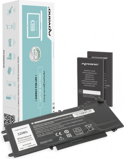 Movano K5XWW Battery for Dell Latitude 5289 and 7390 2-in-1, 4200 mAh