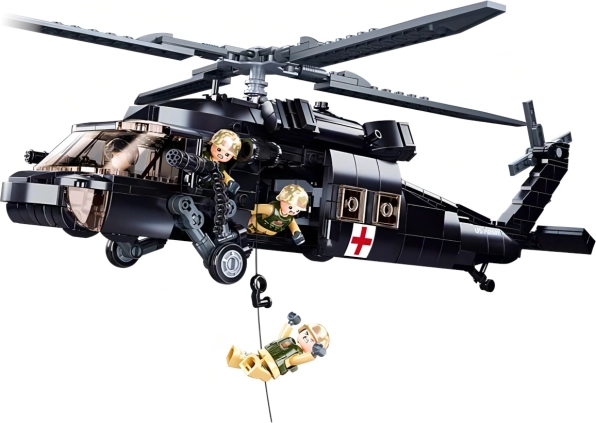 Sluban ModelBricks спасителен хеликоптер UH-60 Black Hawk