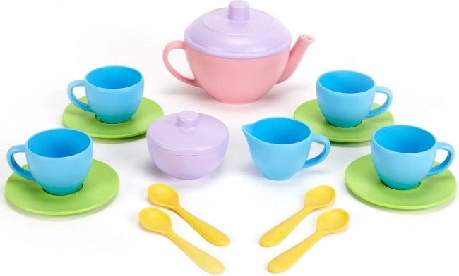 Green Toys розов чайен сервиз 17 части