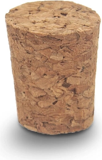 Conical natural cork stopper, 10 pcs