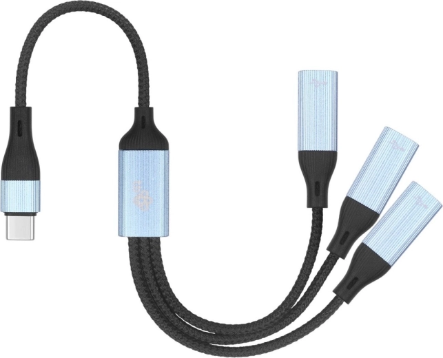 USB‑C разклонителен кабел – 3× USB‑C