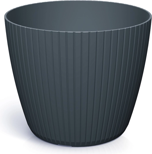 Plastic Flower Pot Lamia 29.5 cm Anthracite