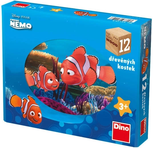 Дървени кубчета Dino Немо 12 бр.