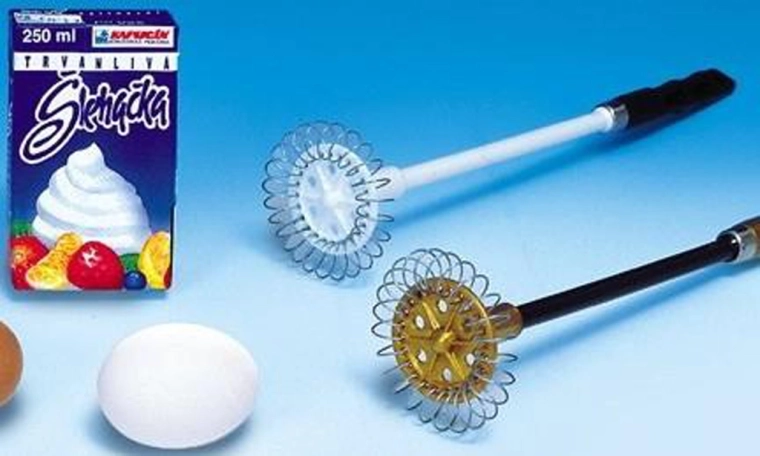 Handheld spiral whisk, stainless steel, 6.5 cm