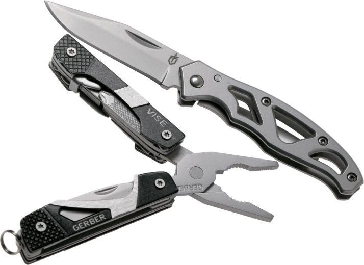 Gerber Vise + Mini Paraframe мултифункционални клещи и джобен нож 5,6 см