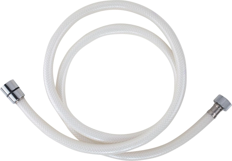 Душ маркуч 150 см PVC бял