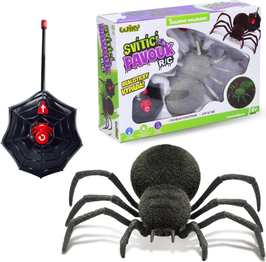 RC паяк, светещ в тъмното, 20 cm – чешка опаковка