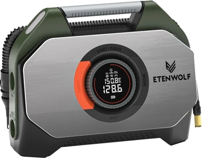 Etenwolf S7 Car Compressor with 38,400 mAh Power Bank