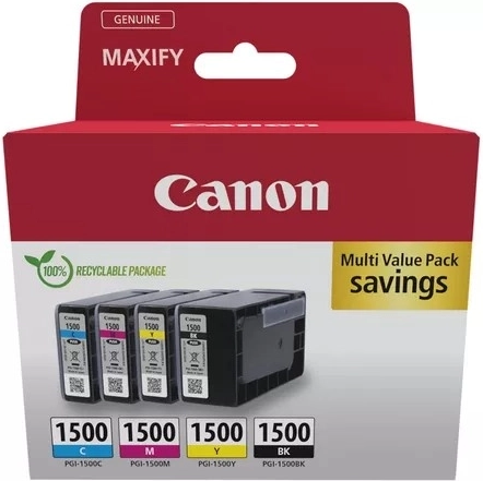 Canon multipack ink cartridges PGI-1500 BK/C/M/Y