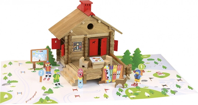 Jeujura дървен конструктор - ски курорт