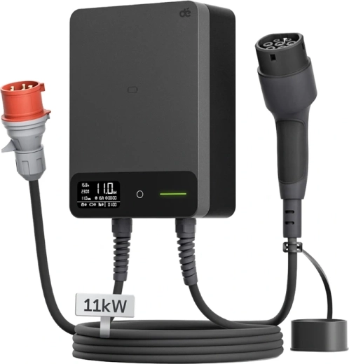 DEPOW Wallbox 11 kW Wall-Mounted EV Charging Station with 10 m Cable