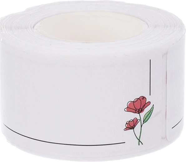 Waterproof stickers FLOWER – blank 125 pcs