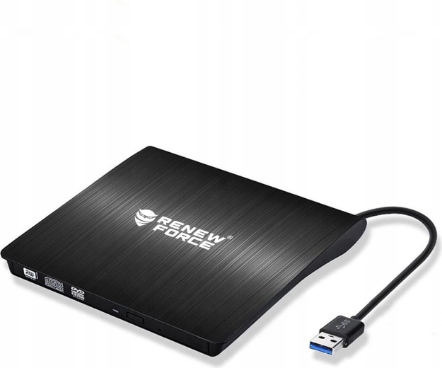 Външно CD/DVD устройство RENEW FORCE USB 3.0